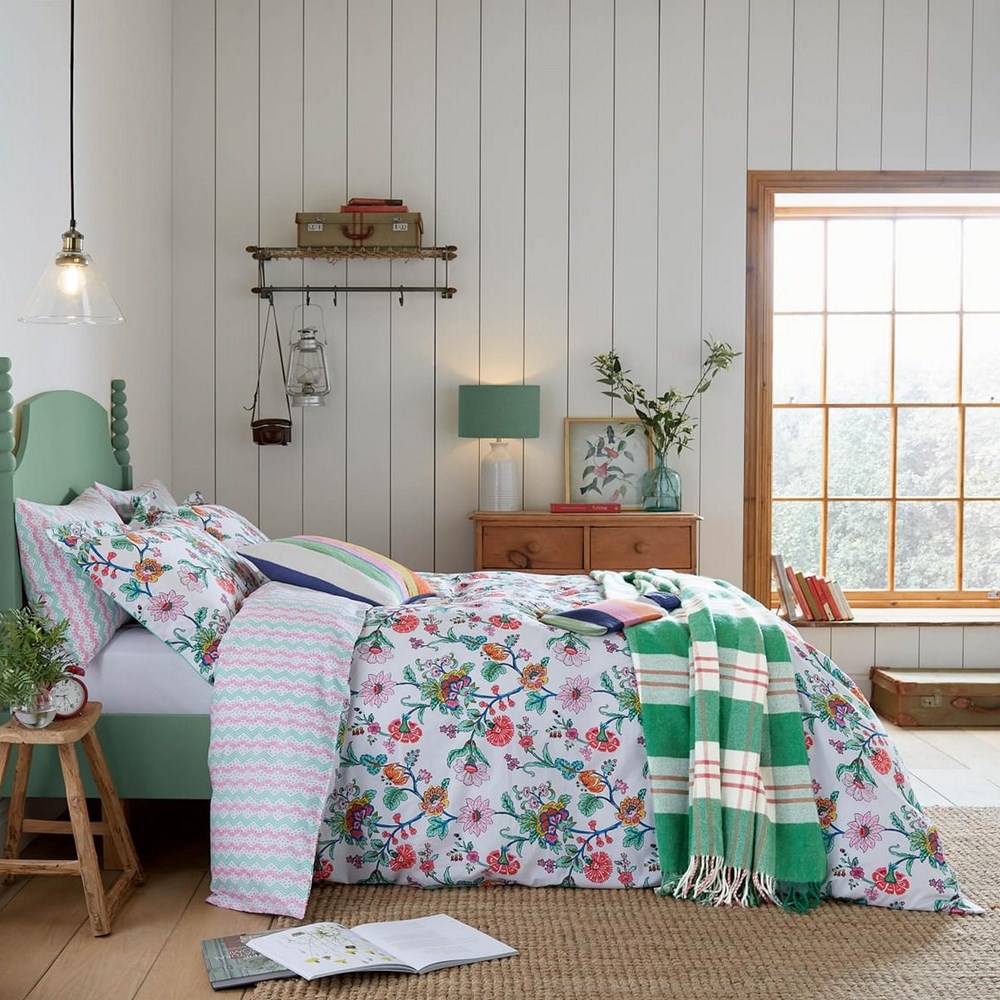 Indienne Floral Cotton Bedding by Joules in Multi